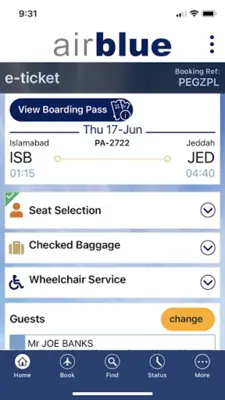 Airblue android App screenshot 0